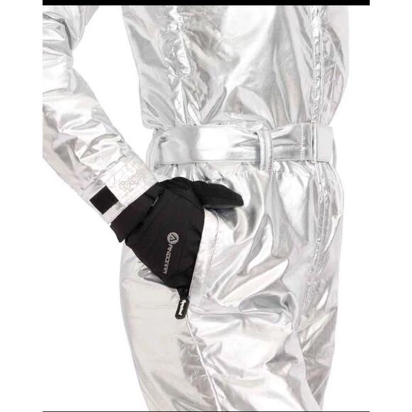 TIPSY ELVES SILVER BULLET ONE PIECE SKI SNOW SUIT Hooded Women's Size Small NEW - Picture 7 of 12